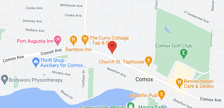 map of 1924 COMOX AVE